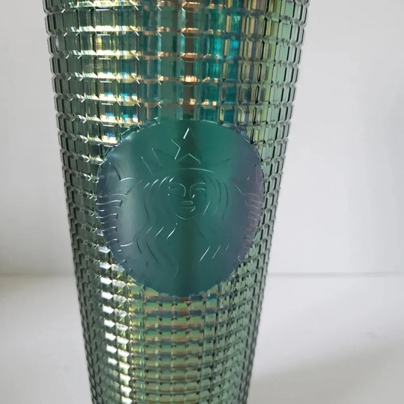 Starbucks 2022 Rainforest  Green Iridescent Cold Cup Tumbler Venti 24oz. - Picture 6 of 7